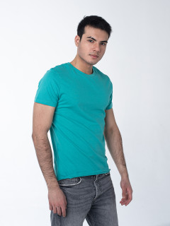 Бирюзовая мужская футболка