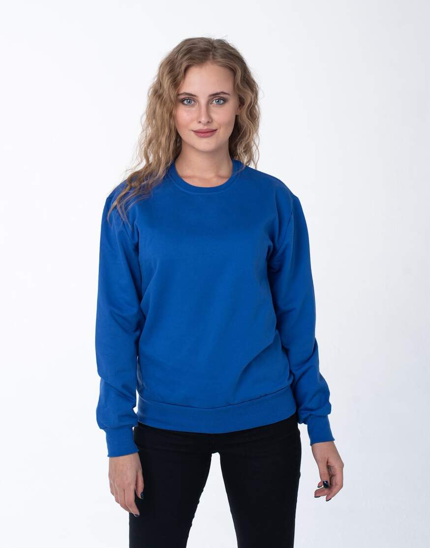 Синий роял женский свитшот оптом