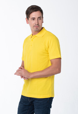 Мужская рубашка ПОЛО жёлтая Мужская рубашка ПОЛО жёлтая